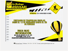 Tablet Screenshot of labodegaescolar.com